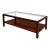 Brazilian Modern Two-Tier Coffee Table in Rosewood and Glass by Celina Decorações, 1960s For Sale