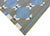 Handwoven Cotton Area Rug, Grey, Sky Blue, Green and Cream Geometric Dhurrie - 8'x10' For Sale - Image 13 of 13