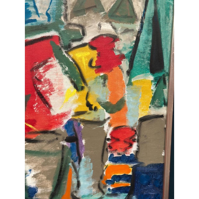 Eric With, Still Life with Flowers, 1950s, Oil Painting on Canvas, Framed For Sale - Image 6 of 17