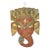 Vintage Ganesh Wall Hanging Mask Brass Filigree and Inlay Nepal For Sale