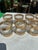 Up for consideration is a beautiful vintage collection of Culver 22kt gold lowball cocktail glasses with a scintilla...