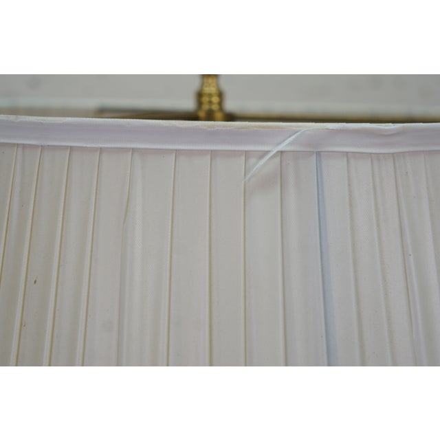 Vintage Neoclassical Revival Brass & Cut Crystal Mantel Vase Urn Table Lamp 31" For Sale - Image 12 of 14