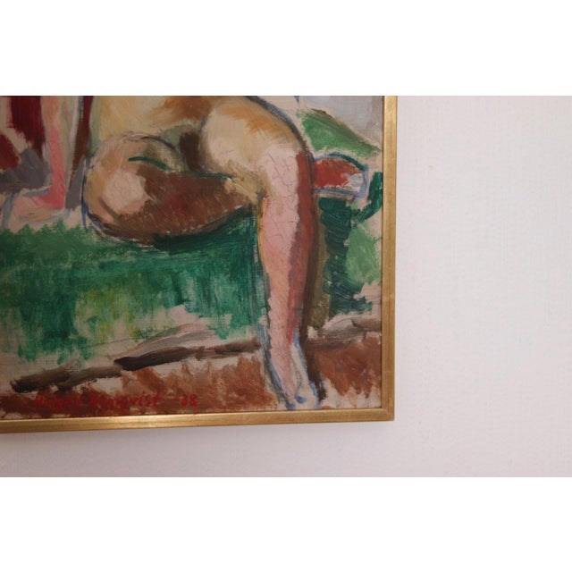 Holger Almqvist, Model Study, 1938, Oil on Panel For Sale - Image 9 of 18