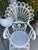 Adorable wicker chair with the cutest details. We painted it this lovely neutral color, great to mix into any space. Color...