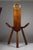 Mid-Century Modern Brutalist Tripod Chairs with Hand Carved Details, 1950s, Set of 2 For Sale - Image 9 of 17