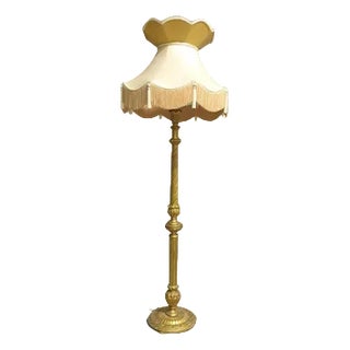 Antique Gilt Standard Lamp, 1880 For Sale