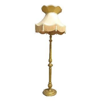 Antique Gilt Standard Lamp, 1880 For Sale