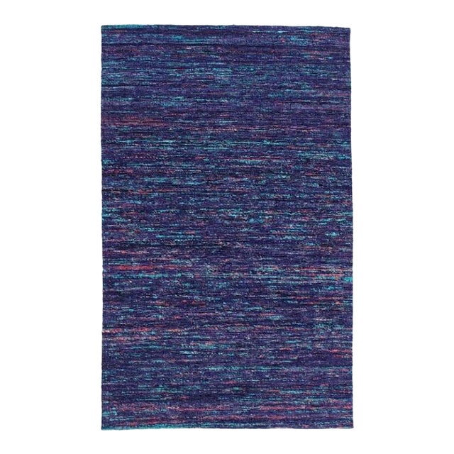 Pasargad DC Contemporary Flat Weave Sari Silk Rug For Sale