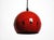 Small Mid-Century Modern Red and Black Enameled Pendant Lamp, 1960s For Sale - Image 18 of 18