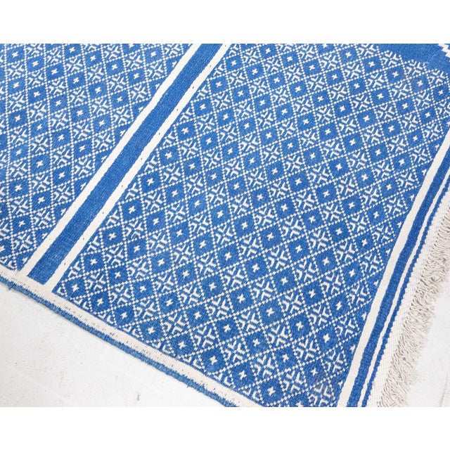 Doris Leslie Blau Vintage 1940s Indian Cotton Double-Sided Runner For Sale - Image 9 of 10