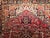 Vintage Persian Heriz Rug, Hand-Knotted Wool, Geometric Medallion Pattern, Red & Navy, 9x12 For Sale - Image 17 of 18