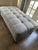 21st Century Transitional Tufted Gray Upholstered Ottoman — Designer Showroom Chicago For Sale - Image 10 of 12