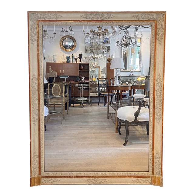 Large Giltwood Wall Mirrors with Decorative Frames, 19th Century, Set of 2 For Sale - Image 5 of 7