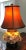 1880 Cincinnati Art Pottery Tj Wheatley Barbotine Converted Oil Lamp to Table Lamp For Sale - Image 9 of 10