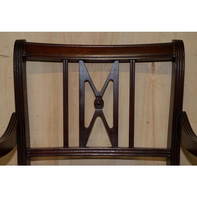 Animal Skin Vintage Hand Dyed Brown Leather Chesterfield Tufted Dining Chairs, Set of 6 For Sale - Image 7 of 18