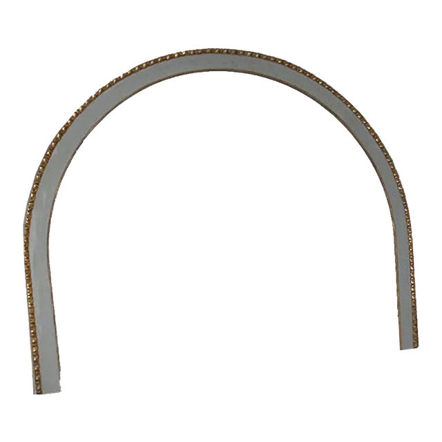 Italian Lacquered Frame with Gold Twist Foliage, 1920s For Sale