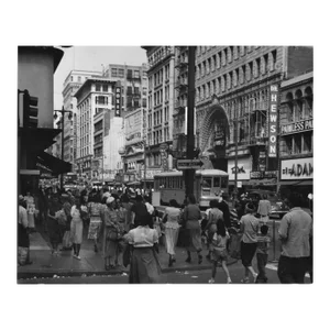 1950 Downtown Los Angeles Photograph by Don Ware