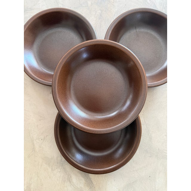 Mid-Century Modern Vintage Wedgwood Stoneware Bowl – Sterling Pattern, 1970s - Set of Four For Sale - Image 3 of 11