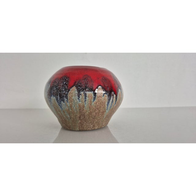 1960s Vintage Handmade Studio Ceramic Vase, Germany, 1960s For Sale - Image 5 of 16