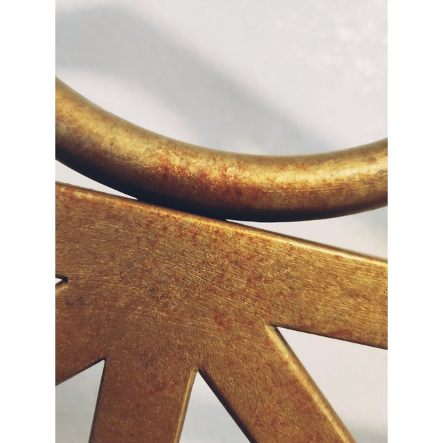 Metal Last Call! 1980s Architectural Gilt Metal Double Bed – Heavy-Duty Designer Statement Frame For Sale - Image 7 of 13