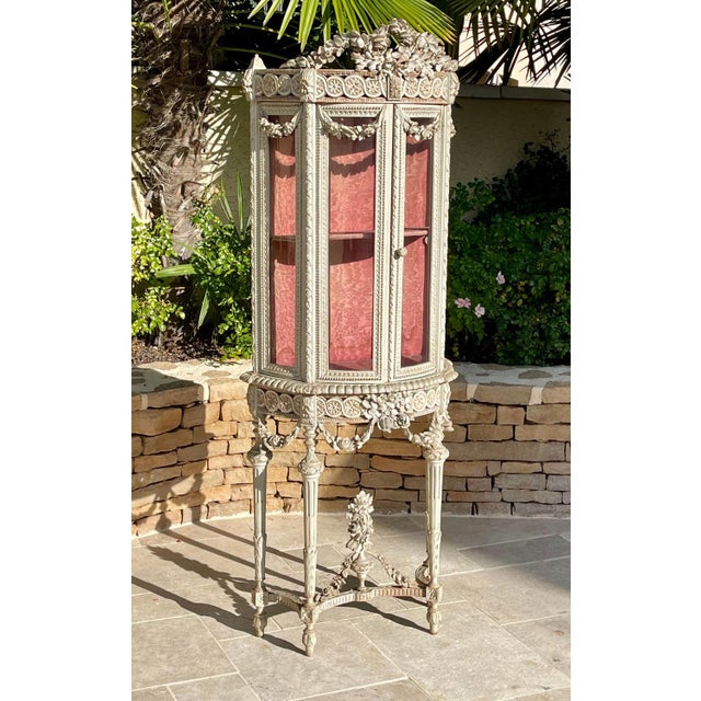 Louis XVI Style Vitrine, 19th Century For Sale - Image 3 of 18