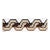 Schumacher The Twist Embroidered Tape in Brown For Sale