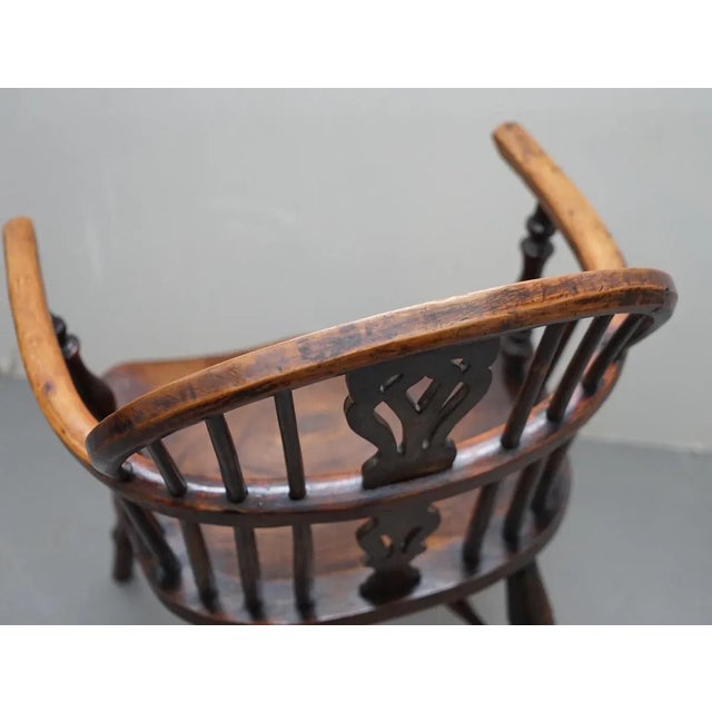Solid Elm Windsor Armchair, 1860s For Sale - Image 16 of 18