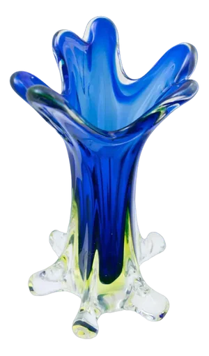 Glass Vase by Fratelli Toso for MCM, Italy, 1970s