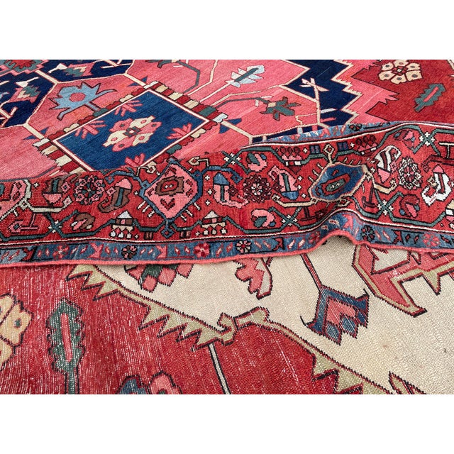 Antique Persian Serapi Carpet For Sale - Image 13 of 14