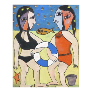 Vintage Abstract Picasso Oil Painting