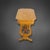 A beautifully crafted lyre-shaped side table in the Biedermeier style, veneered in flamed birch. The light, warm wood tone...
