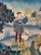 French Screen-Printed Silk Tapestry with Enchanted Park in the style of Aubusson, 1950s For Sale - Image 16 of 18