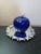1950s Gorgeous Signed Blenko Cobalt Blue Art Glass Apple Paperweight For Sale - Image 5 of 6