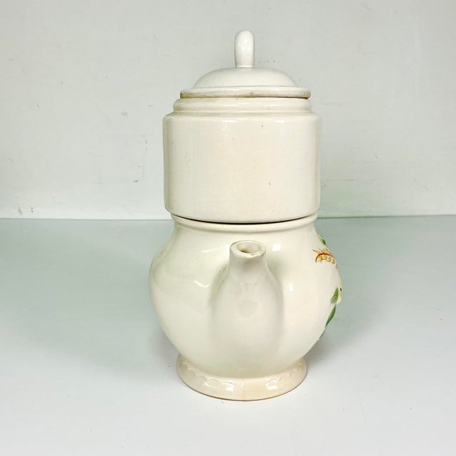 1931 Vintage Farmhouse Art Deco Boho Chic Porcelier Vitrequs Drip Coffee Purcolator, 6 Cup. For Sale - Image 12 of 13