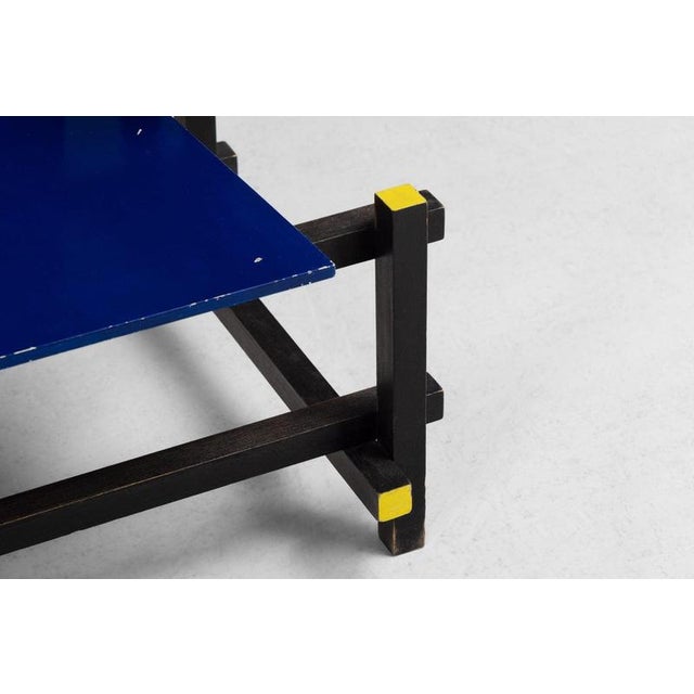 Red and Blue Chair attributed to Gerrit Thomas Rietveld for Gerard VS Groenekan 1975 For Sale - Image 13 of 18