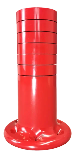 Space Age Pluvium Umbrella Stand in Red Plastic by Giancarlo Piretti for Anonima Castelli, 1972