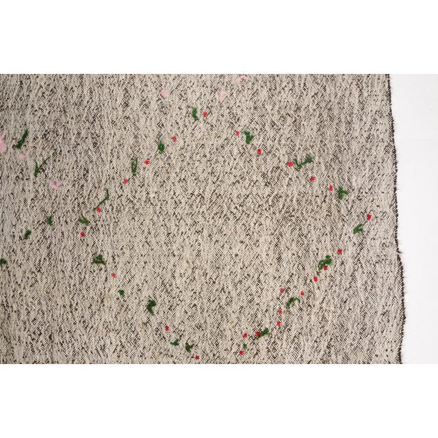 Oushak Vintage Kilim Rug For Sale - Image 6 of 9
