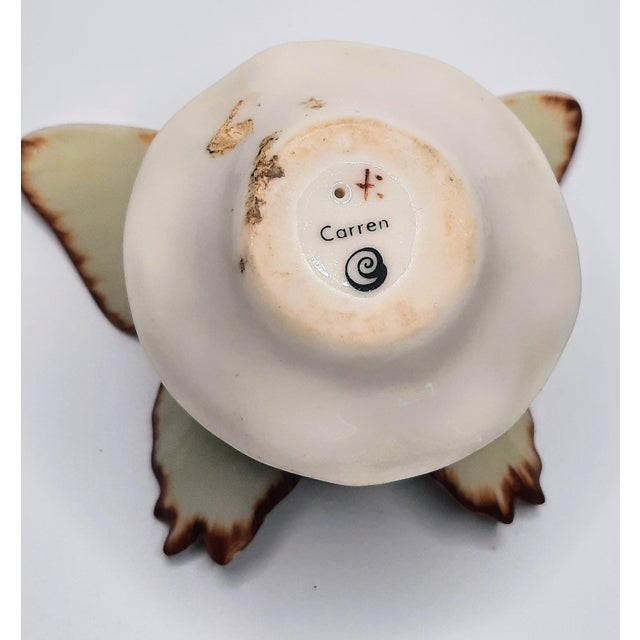 Rare 1970s Roslyn S. Carren Studio Porcelain Butterfly – African Swallowtail on Base Title: Rare 1970s Roslyn S. Carren...