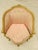 1970s 70's Vintage Louis XV Style French Corner Chair Soft Pink For Sale - Image 5 of 9