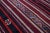 1960 Scandinavian Style Burgundy Stripe Desing Kilim Rug For Sale - Image 11 of 13