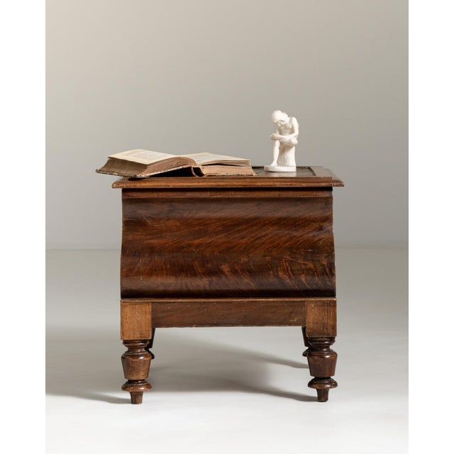19th Century Victorian Storage Chest With Leather Top For Sale - Image 10 of 13
