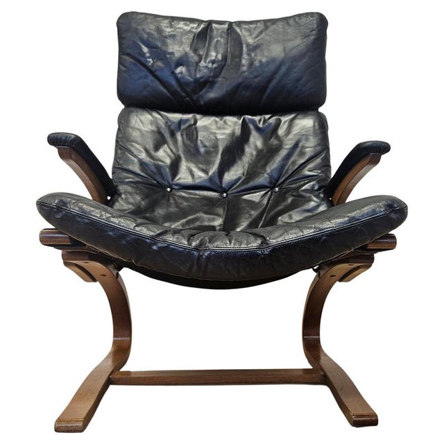 Kengu Leather Lounge Chair by Elsa & Nordahl Solheim Rybo Rykken, 1965 For Sale - Image 14 of 14