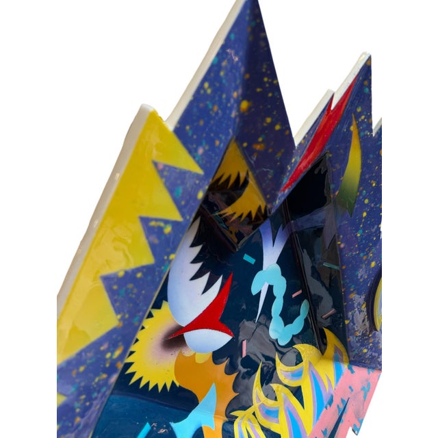 1984 Ceramic Post-Modern Sculpture by James Caswell Davis, Santa Monica For Sale - Image 9 of 11