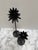 1990s Vintage Black Metal Pine Tree Candleholders, Set of Two For Sale - Image 5 of 8