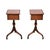 1930s Antique Georgian Leather Top Side Tables, 1930, Set of 2 For Sale - Image 5 of 11