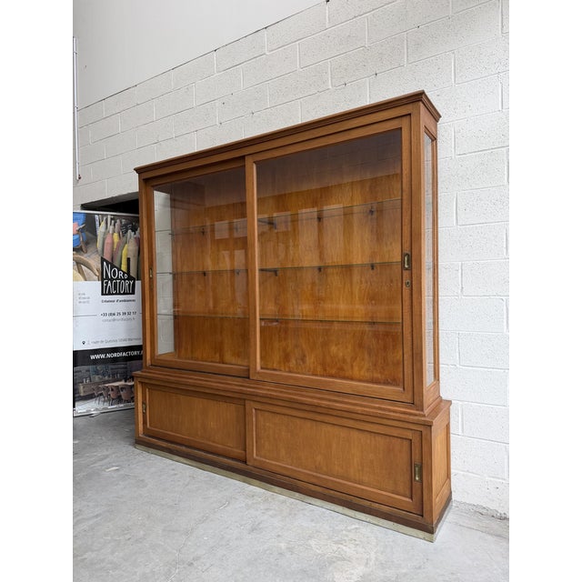 Vintage Pharmacy Display Case in Mahogany For Sale - Image 12 of 18