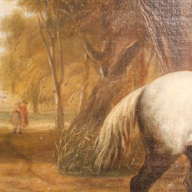 “Crossing the Ford,” 19th Century English Landscape Painting With Horses, After Callcott For Sale - Image 15 of 15