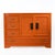Rattan and Woven Rattan Orange Cabinet For Sale - Image 4 of 4