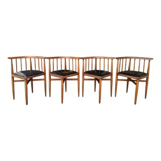 Corner Chairs attributed to Josef Hoffmann, 1910s, Set of 4 For Sale