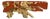 Phillips Cast Naturals Root Burl Driftwood Console Table in Gold Leaf For Sale